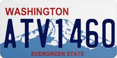 WA license plate ATV1460
