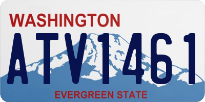 WA license plate ATV1461