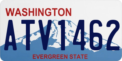WA license plate ATV1462