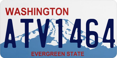 WA license plate ATV1464