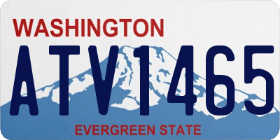 WA license plate ATV1465