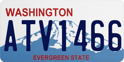 WA license plate ATV1466
