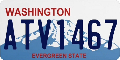 WA license plate ATV1467