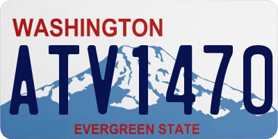 WA license plate ATV1470