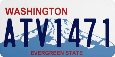 WA license plate ATV1471