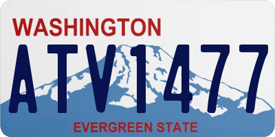 WA license plate ATV1477