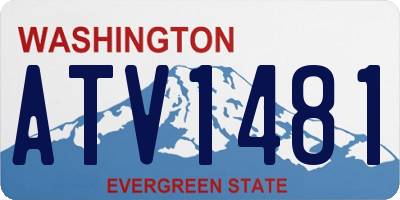 WA license plate ATV1481