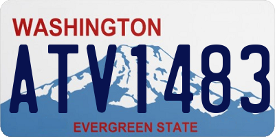 WA license plate ATV1483