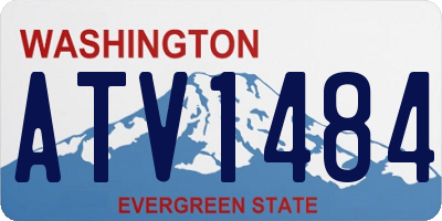 WA license plate ATV1484