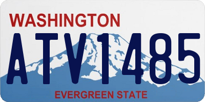 WA license plate ATV1485