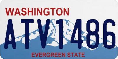 WA license plate ATV1486