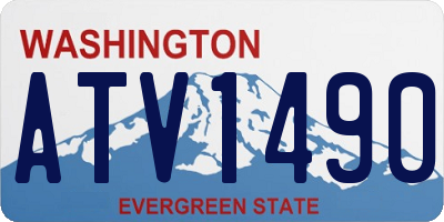 WA license plate ATV1490