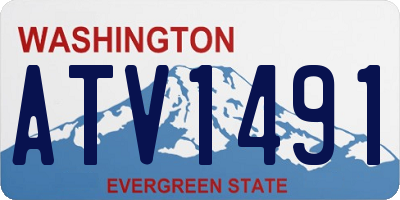 WA license plate ATV1491