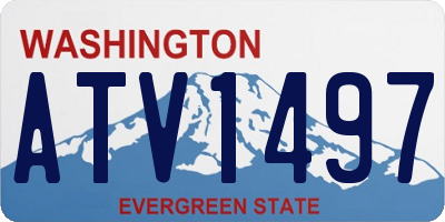 WA license plate ATV1497