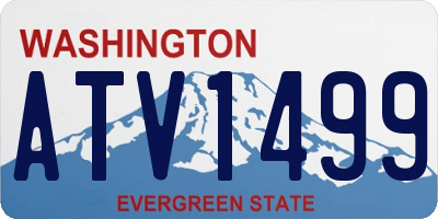 WA license plate ATV1499