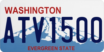 WA license plate ATV1500