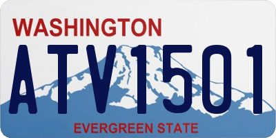 WA license plate ATV1501