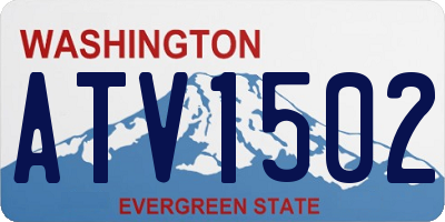 WA license plate ATV1502