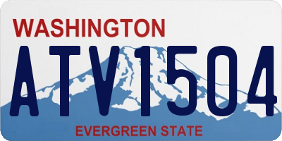 WA license plate ATV1504