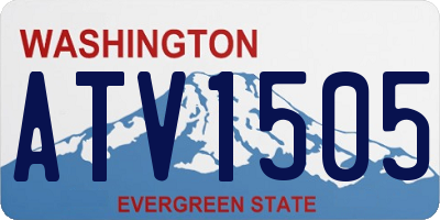 WA license plate ATV1505