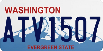 WA license plate ATV1507