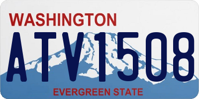 WA license plate ATV1508