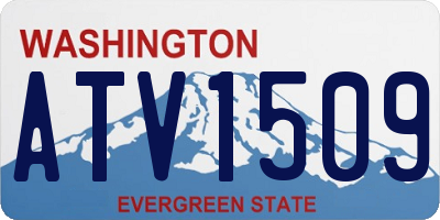 WA license plate ATV1509