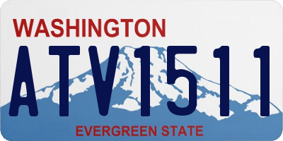 WA license plate ATV1511