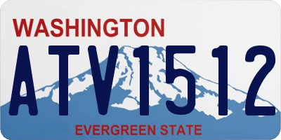 WA license plate ATV1512