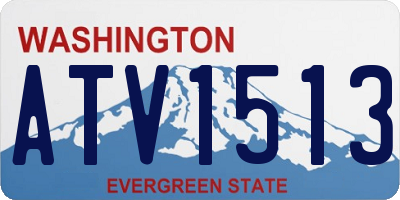WA license plate ATV1513