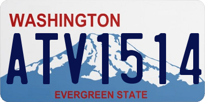 WA license plate ATV1514