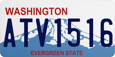 WA license plate ATV1516