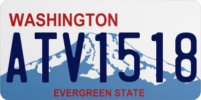WA license plate ATV1518