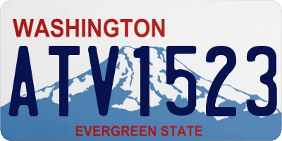 WA license plate ATV1523