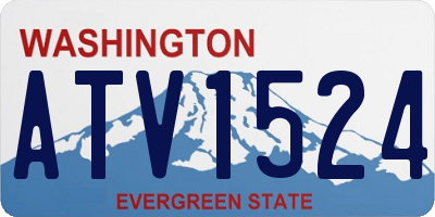 WA license plate ATV1524