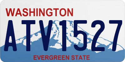 WA license plate ATV1527