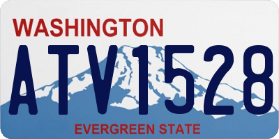 WA license plate ATV1528
