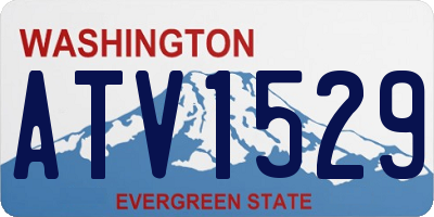 WA license plate ATV1529