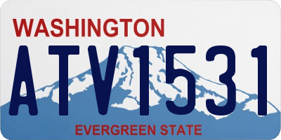 WA license plate ATV1531