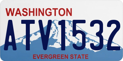 WA license plate ATV1532