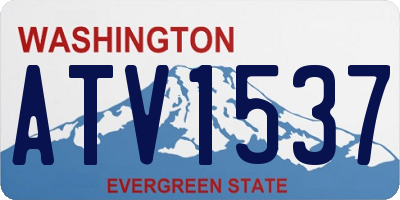 WA license plate ATV1537