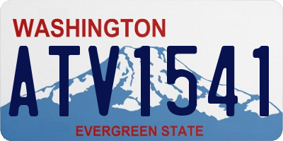 WA license plate ATV1541