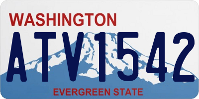 WA license plate ATV1542