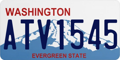 WA license plate ATV1545