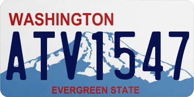 WA license plate ATV1547