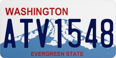 WA license plate ATV1548