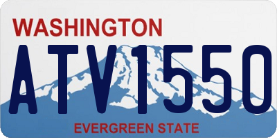 WA license plate ATV1550