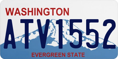 WA license plate ATV1552