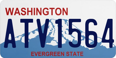 WA license plate ATV1564