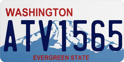 WA license plate ATV1565